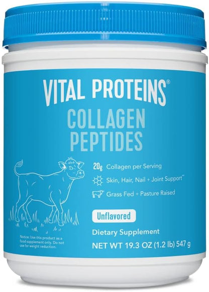 Vital Proteins Collagen Peptides Unflavored - 27 servings - 547g (19.3 Oz) (packaging may vary)