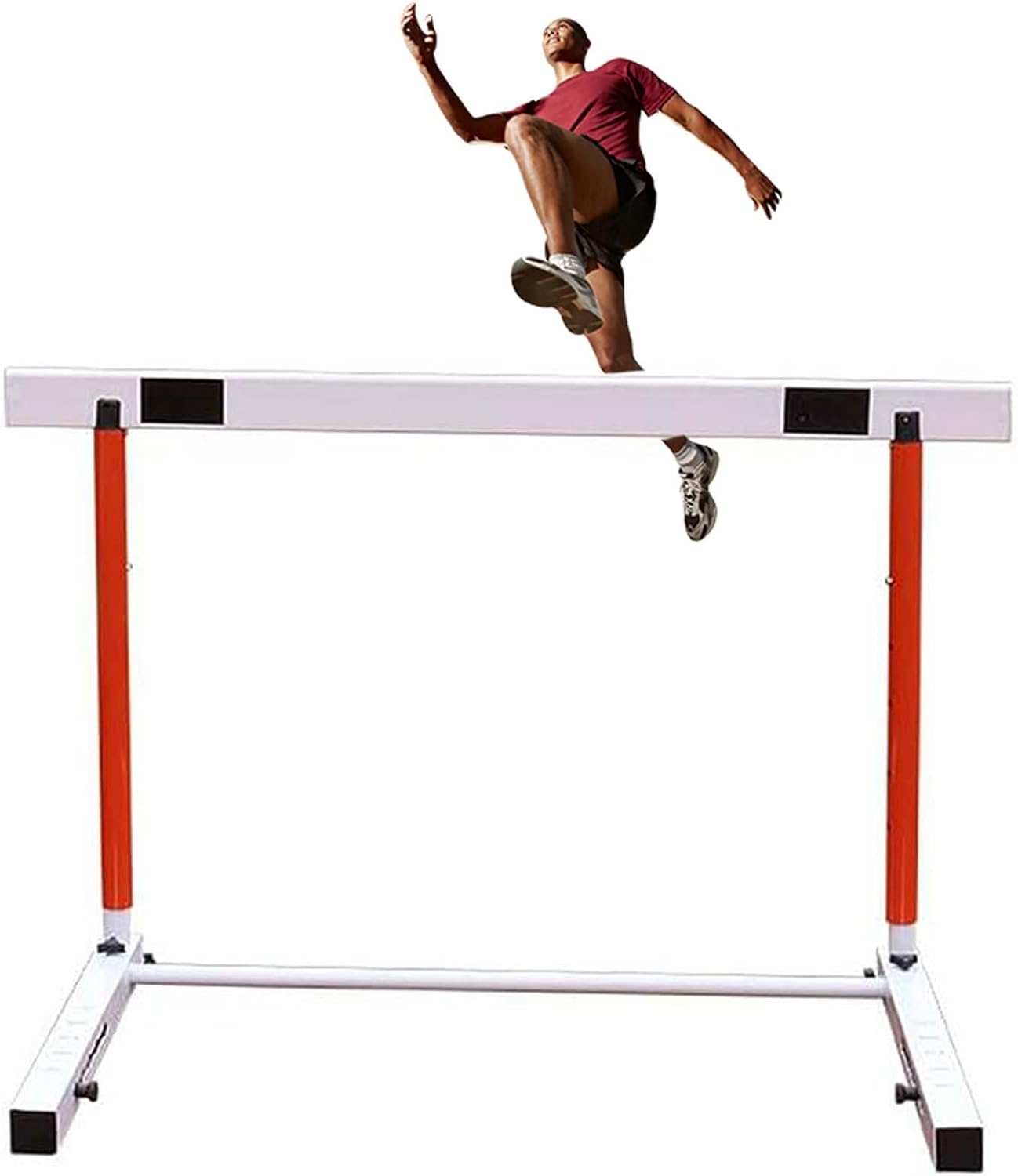 Athletics Hurdles, Height Adjustable Sports Training Hurdle Professional Athlete/Coach Practice Speed Hurdles (106cm)