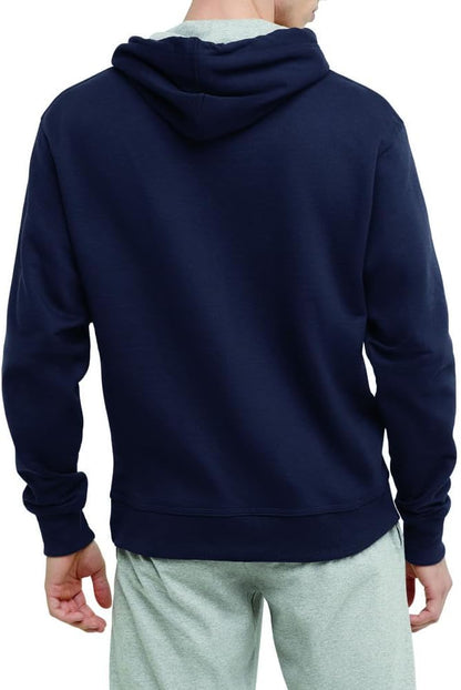 Champion mens Hoodie, Powerblend, Fleece Striped Sweatshirt for Men (Reg. Or Big & Tall) Hooded Sweatshirt