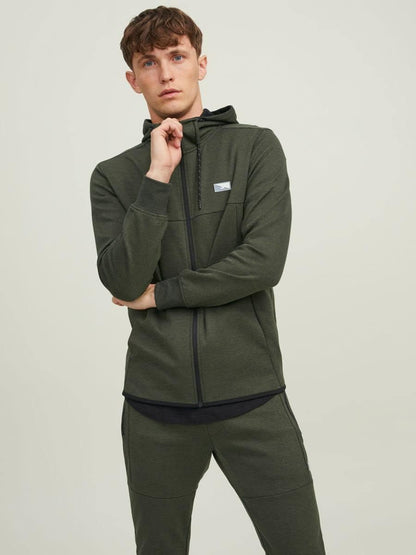 Jack & Jones mens AIR SWEAT ZIP HOOD Sweatshirt (pack of 1)