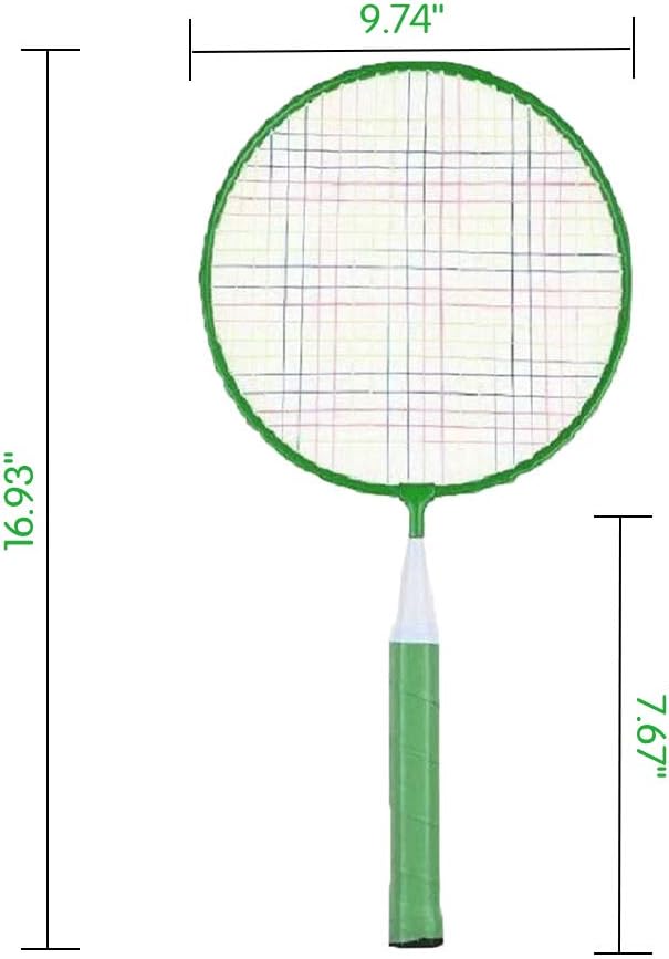 Badminton Racket for Children 1 Pair, Nylon Alloy Durable Badminton Racquet Set for Kids Indoor/Outdoor Sport Game（Including 4 Badminton and 2 Table Tennis）