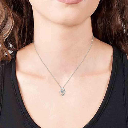 Swarovski Elements 925 Sterling Silver Pendent Necklace for Women Gift JRosee Jewelry