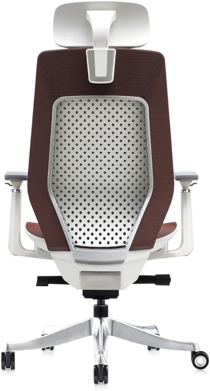 Navodesk ROVER Chair, Full Mesh Modern Office Chair with Chrome Base - Ergonomic Adjustable Office Chair With 3D Armrests - High Back Chair With Breathable Mesh Seat (COOL GREY)