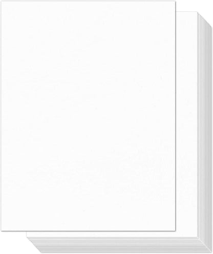 MARKQ White Cardstock, A4 300gsm Thick Paper sheets Heavyweight card Paper for Printing Scrapbooking Card Making Invitations Menus Flyers DIY Arts Crafts, 25 sheets, 21 cm x 29.7 cm