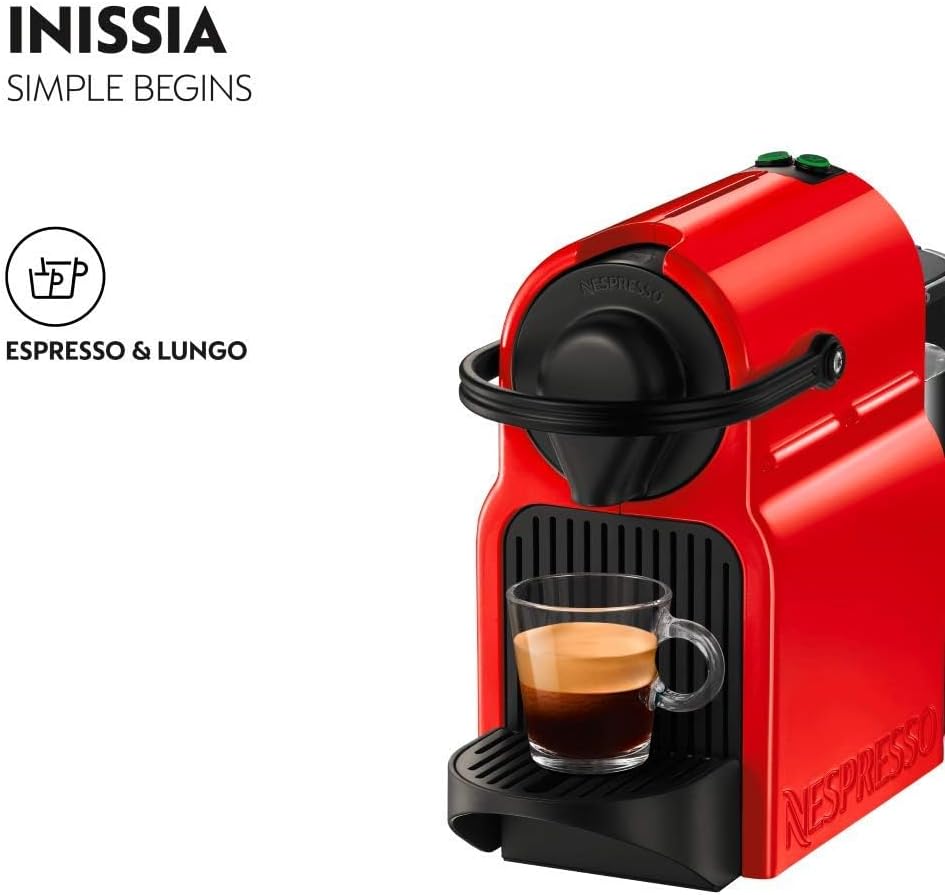 NESPRESSO Inissia Black Coffee Machine – UAE Version