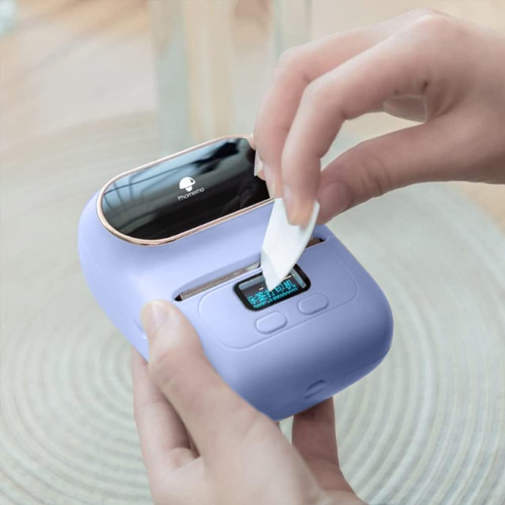 Phomemo Label Maker Machine - Phomemo M110 Portable Bluetooth Thermal Label Printer. Sticker Maker, Barcode Printer for Clothing, Jewelry, Retail, Mailing,support Arabic and English,For iOS & Android