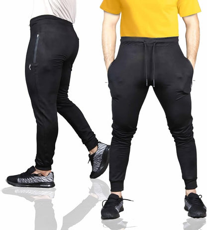 Flush Men's Joggers Workout Pants for Gym Running and Bodybuilding Athletic Quick Dry Tapered Joggers Pant with 2 Pockets