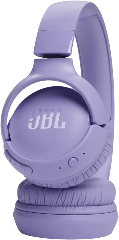 JBL Tune 510BT Wireless On Ear Headphones, Pure Bass Sound, 40H Battery, Speed Charge, Fast USB Type-C, Multi-Point Connection, Foldable Design, Voice Assistant - Blue, JBLT510BTBLUEU