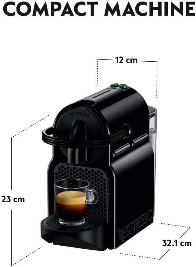 NESPRESSO Inissia Black Coffee Machine – UAE Version