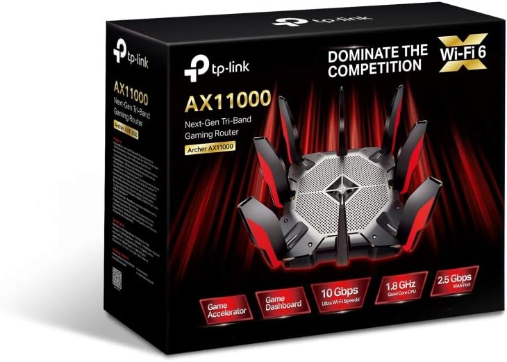 TP-Link Archer AX10 Next-Gen Wi-Fi 6 Router, AX1500 Mbps Gigabit Dual Band Wireless, OneMesh Supported, Beamforming & MU-MIMO, Ideal for Gaming Xbox/PS5/Steam and 4K, Works with Alexa