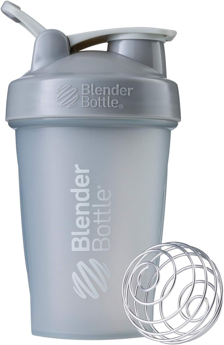 BlenderBottle Classic Loop Top Shaker Bottle, 20-Ounce, Clear/Black/Black 20oz Black 500309