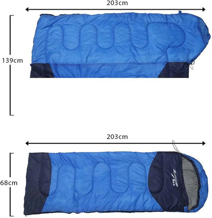 YATAI Lightweight Sleeping Bag For Camping Waterproof and Warm Sleeping Bag For Traveling Soft Cotton Filling Outdoor Blanket – Portable Sleeping Bag For Adults & Kids – Hiking Sleeping Bag