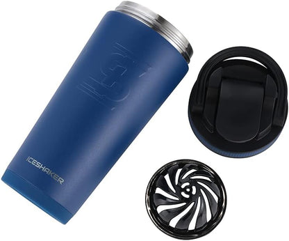 Ice Shaker 770ml Stainless Steel Insulated Water Bottle Protein Mixing Cup - Holds Ice for 30+ Hours As seen on Shark Tank