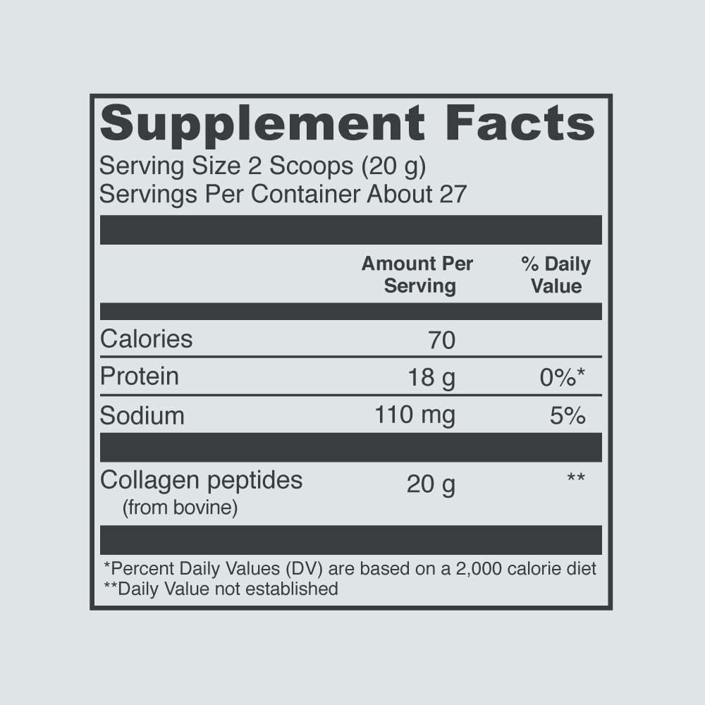 Vital Proteins Collagen Peptides Unflavored - 27 servings - 547g (19.3 Oz) (packaging may vary)