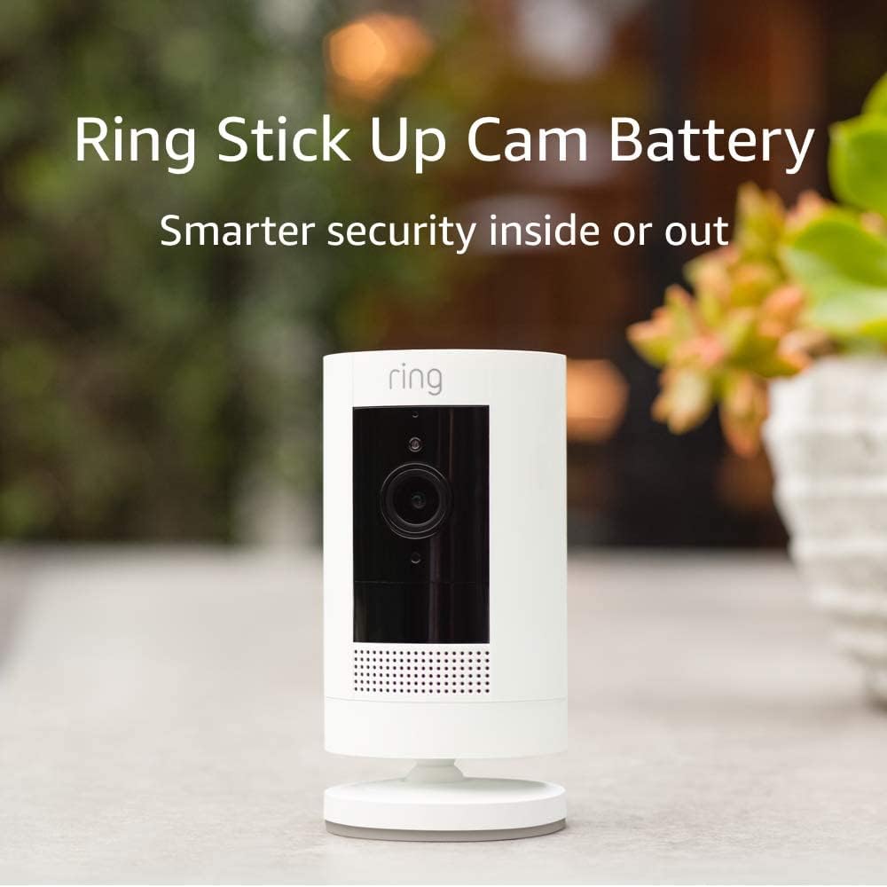 Ring Outdoor Camera Battery (Stick Up Cam) | HD wireless outdoor Security Camera 1080p Video, Two-Way Talk, Wifi, Works with Alexa | alternative to CCTV system | 30-day free trial of Ring Protect