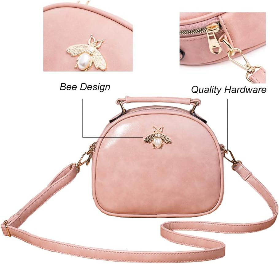 Beatfull Fashion Handbags for Women, Pu Leather Shoulder Bags Cross body Bag with Bee