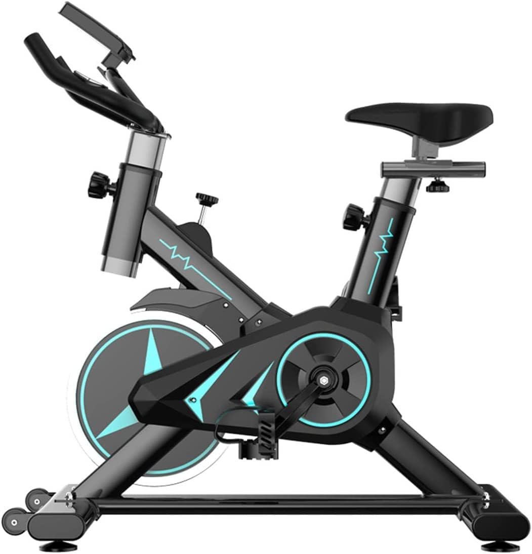 WENBO Adjustable Stationary Exercise Bike Aerobic Training Indoor Cycling Cardio Workout Fitness Machine for Home/Gym