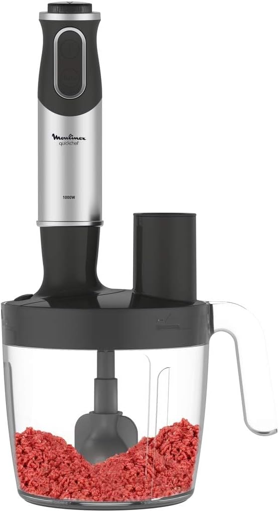 Moulinex Easy Chef Hand Blender with 800 ml Beaker, 450W, White, Plastic/Stainless Steel, DD451127