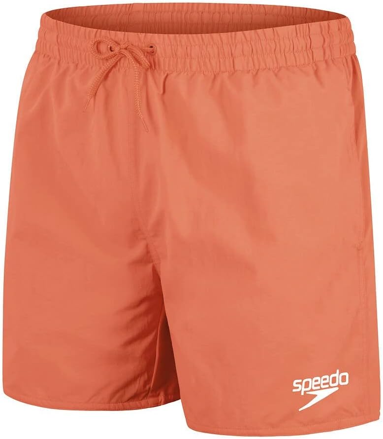 Speedo Essentials 16" Watershorts, Comfortable Fit, Classic Style, Drawstring Waist, Navy, Mens Size XS