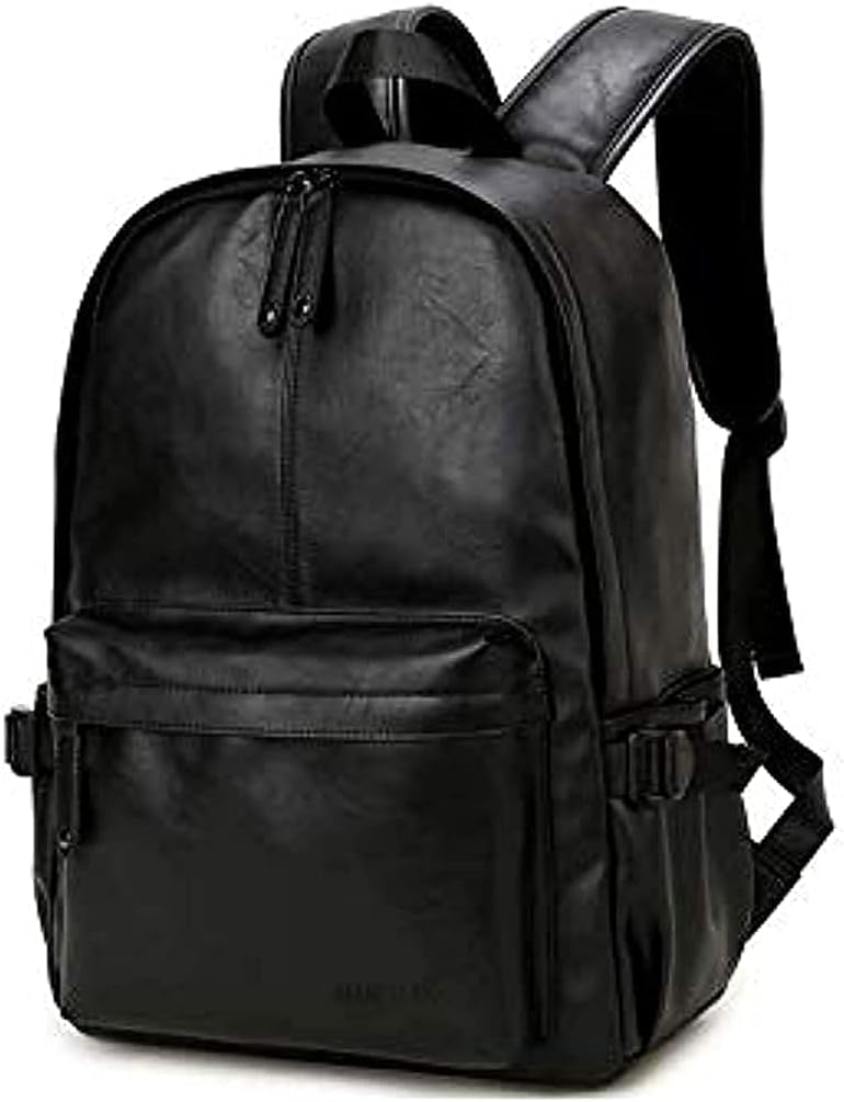 Korean version Fashion Stylish Leather Shoulder bag backpack high capacity travel bag 15inch laptop bag For Men