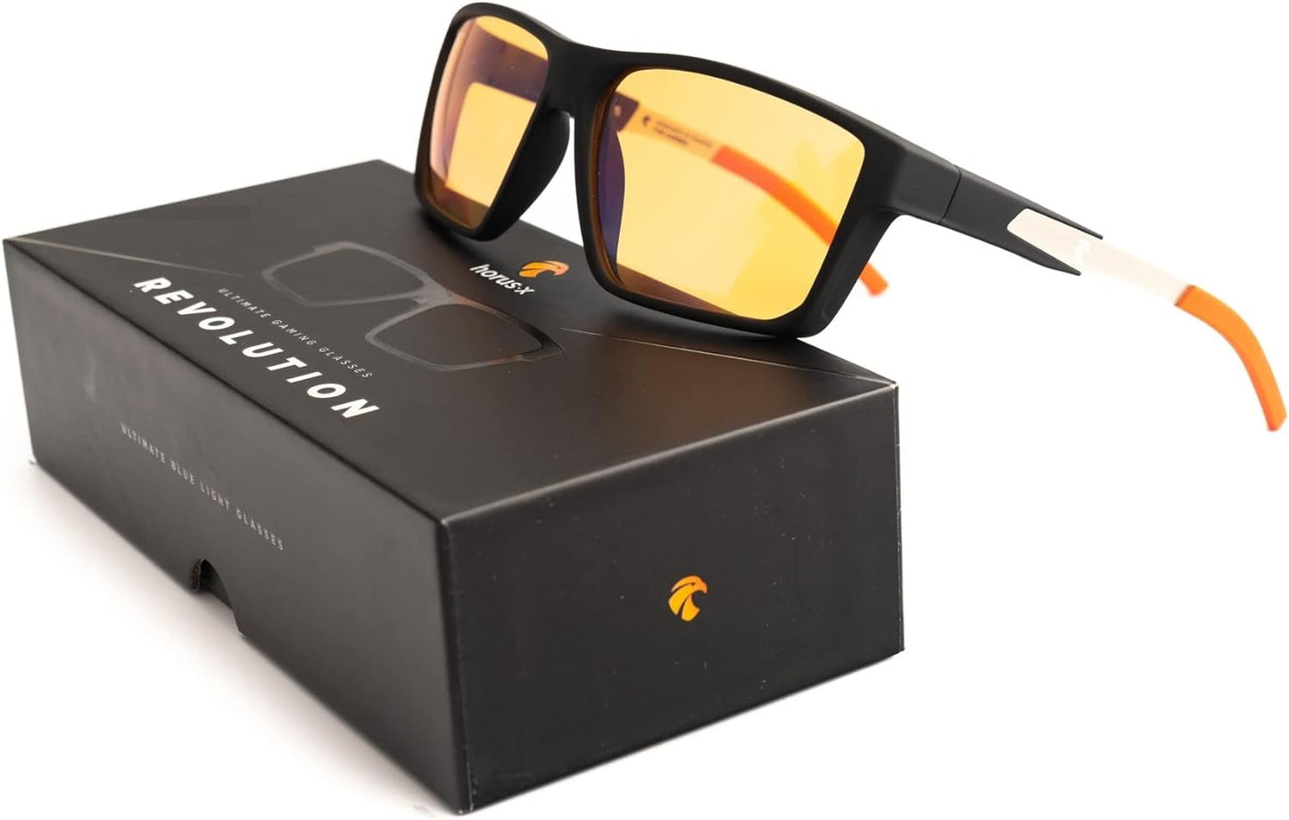 HORUS X • Blue Light Blocking Glasses - Gaming and Sunglasses - Anti-Fatigue & Eyestrain for Screens - Esport - Men and Women