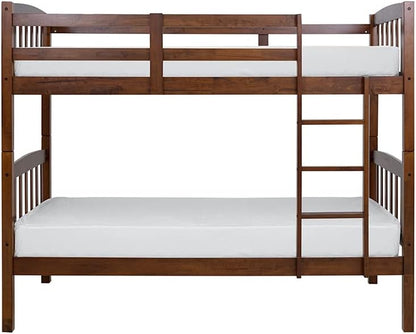 Solid Wood Bunk Bed, Kids Bed With Full Safety 90X190 Cm