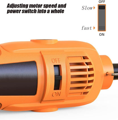 180W Handheld Electric Grinding Tool Electric rotary tool, used for grinding, cutting, polishing, drilling and carving, electric drill set, suitable for DIY creation,Equipped with 40 Accessories.