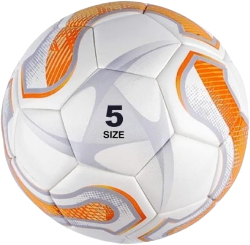 Football Ball World Cup Football with Air Pump, Official Size 5 - Premium Quality Thermal Bonding Machine Stitched, Soccer Ball Best Indoor & Outdoor Quality Football for kids & Adults