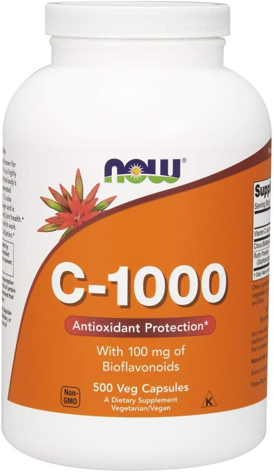 NOW Foods Vitamin C-1000 Sustained Release With Rose Hip, 100 Tablets