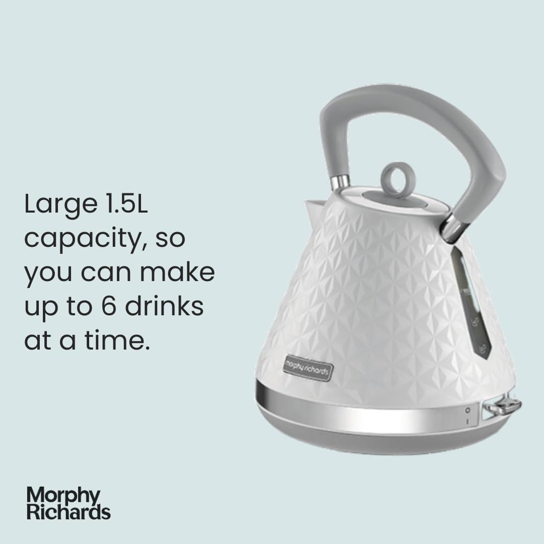 Morphy Richards PYRAMID 3000W KETTLE TRADITIONAL BLACK, 108131