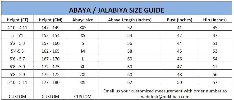 Nukhbaa Womens Abaya Made With Fine Fabric, Comes With Matching Hijab SB177A Modern (pack of 5)