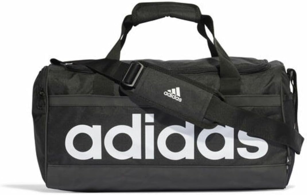 adidas Unisex Essentials Duffel Bag, Black/White, S