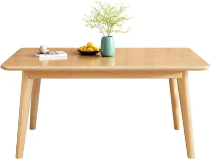 47 Inch Dining Table/Kitchen Table Dining Room Table/Solid Wood Kitchen Desk/Easy Assembly(Natural)