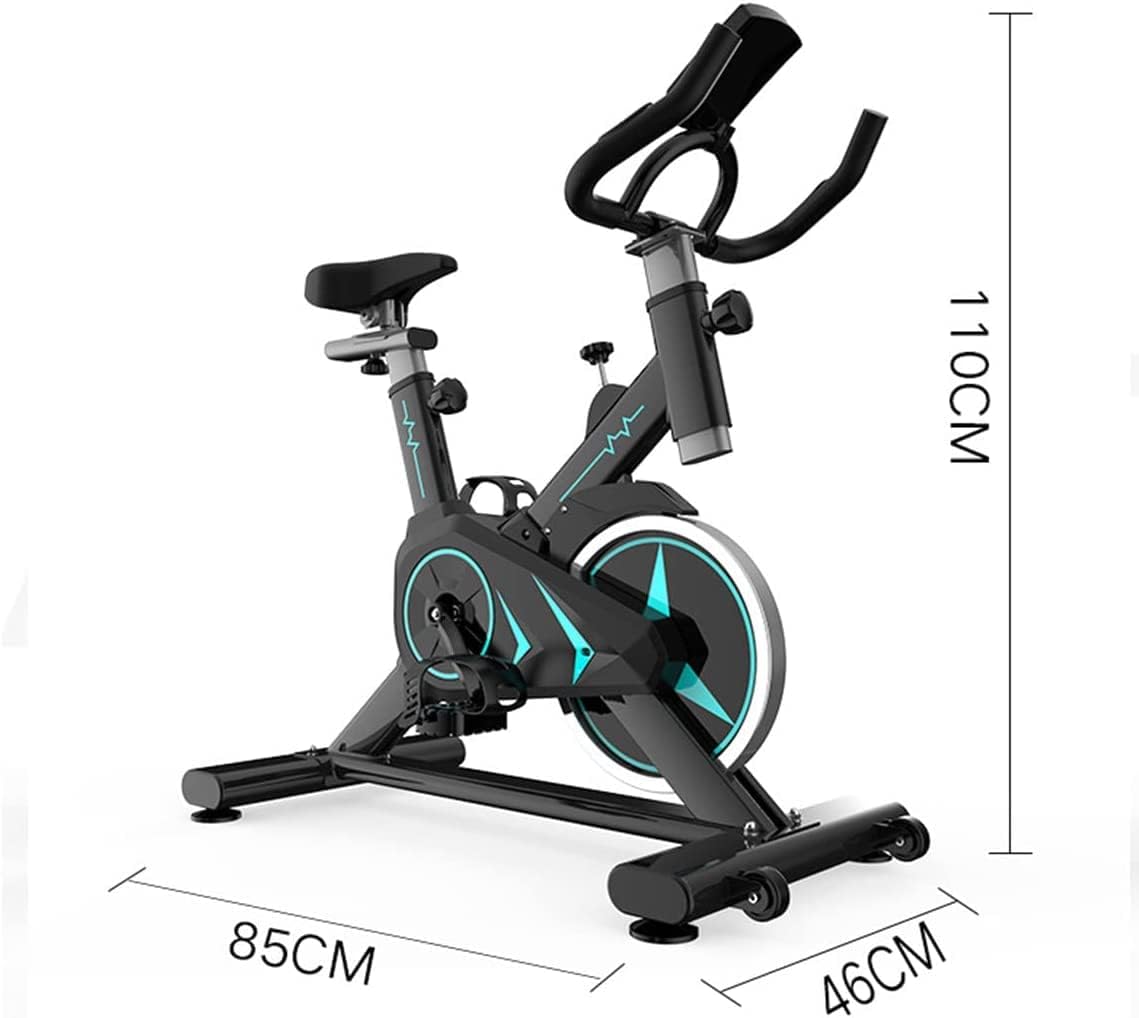 WENBO Adjustable Stationary Exercise Bike Aerobic Training Indoor Cycling Cardio Workout Fitness Machine for Home/Gym