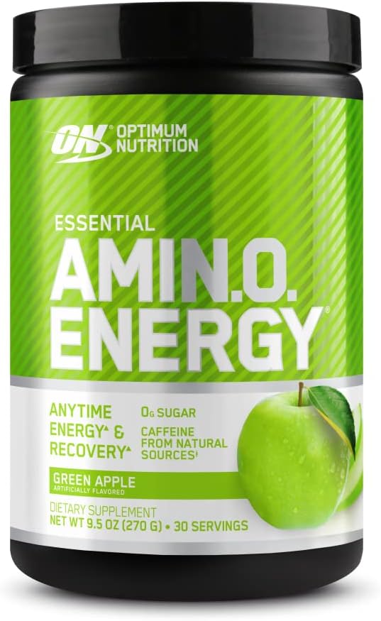 Optimum Nutrition (ON) Amino Energy - Pre Workout With Green Tea, Bcaa, Amino Acids, Keto Friendly, Green Coffee Extract, 0 Grams of Sugar, Anytime Energy Powder - Watermelon, 270 G, 30 Servings