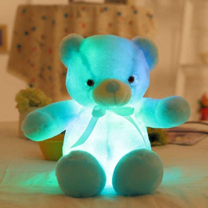 50cm Kids Toys Led Light Teddy Bear Stuffed Toy Led Lighting Christmas Plush Toys-Blue