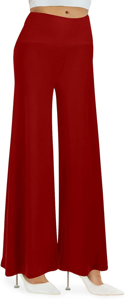 Arolina Women's Stretchy Wide Leg Palazzo Lounge Pants Casual Comfy High Waist Palazzo Pants