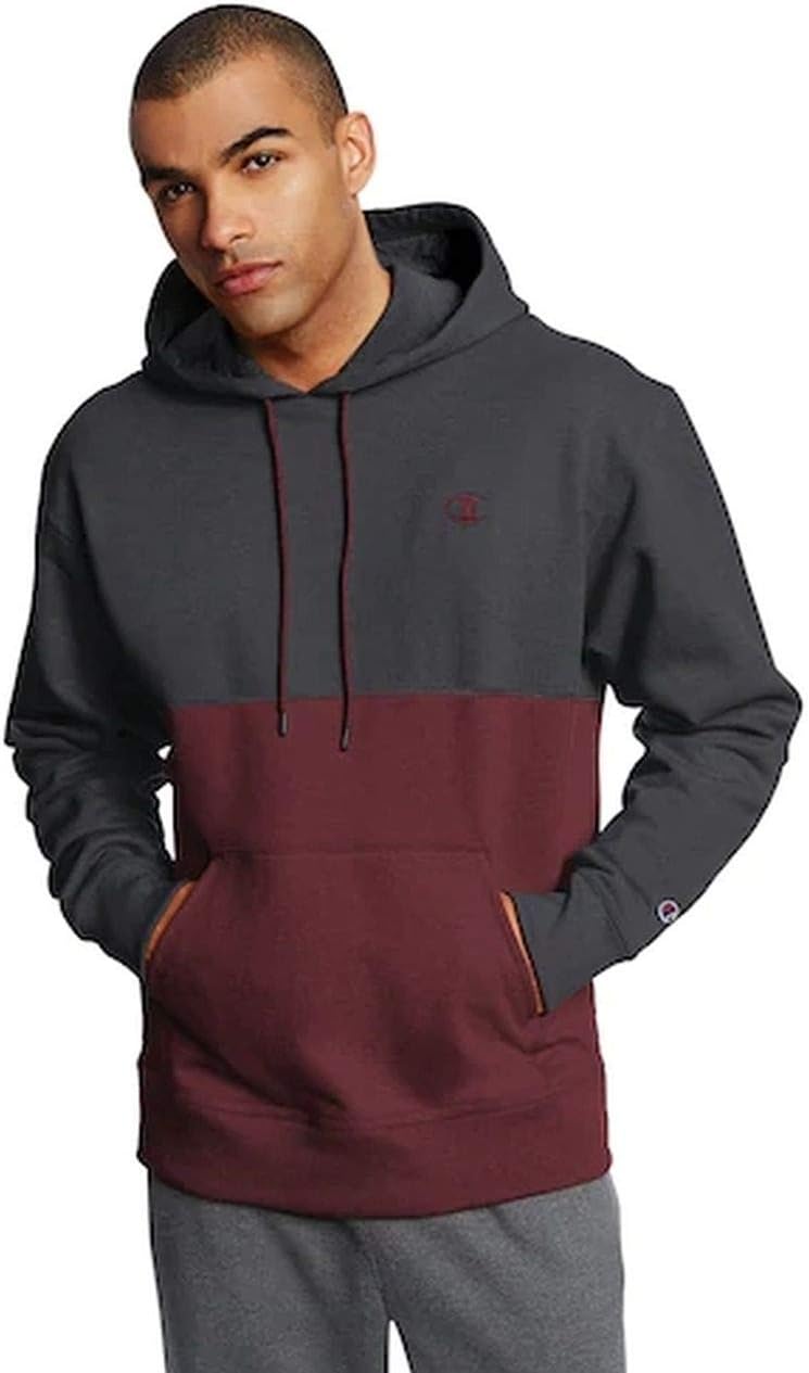 Champion mens Graphic Powerblend Fleece Hood Graphic Powerblend Fleece Hoodie