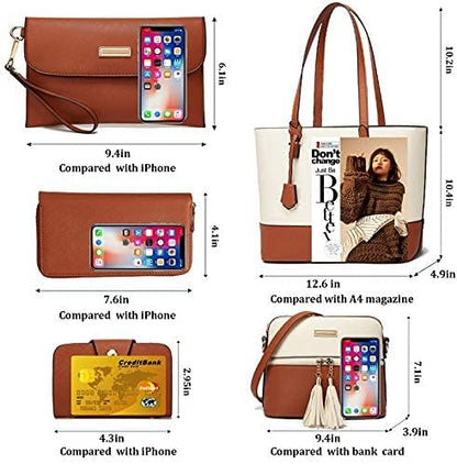 TcIFE Purses and Handbags for Womens Satchel Shoulder Tote Bags Wallets