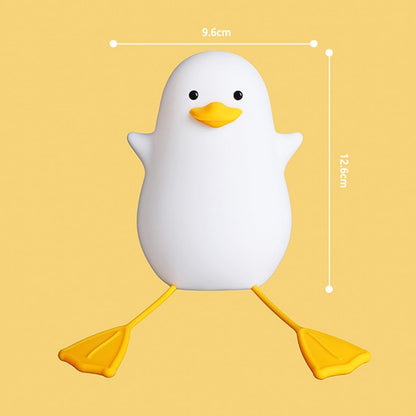 ECVV Cute Seagull Night Light for Kids,Soft Silicone Rechargeable Night Lamp for Kids Room | Touch Control Dimming,Cute Portable Night Light | Gifts for Boys Girls