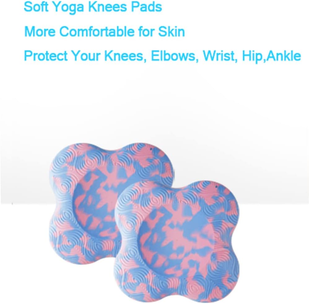 2 PCS Yoga Knee Pads Anti Slip Yoga Support Foam Pads for Women and Men, yoga kneeling pad for Protecting Knees Elbows Wrist Hands