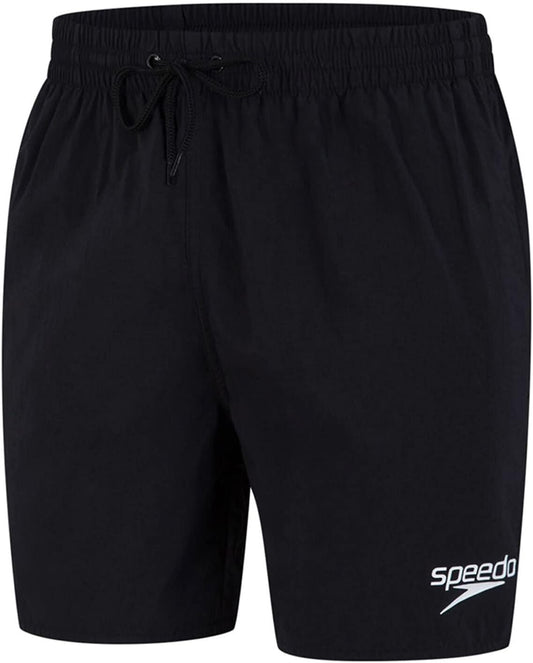 Speedo Essentials 16" Watershorts, Comfortable Fit, Classic Style, Drawstring Waist, Navy, Mens Size XS