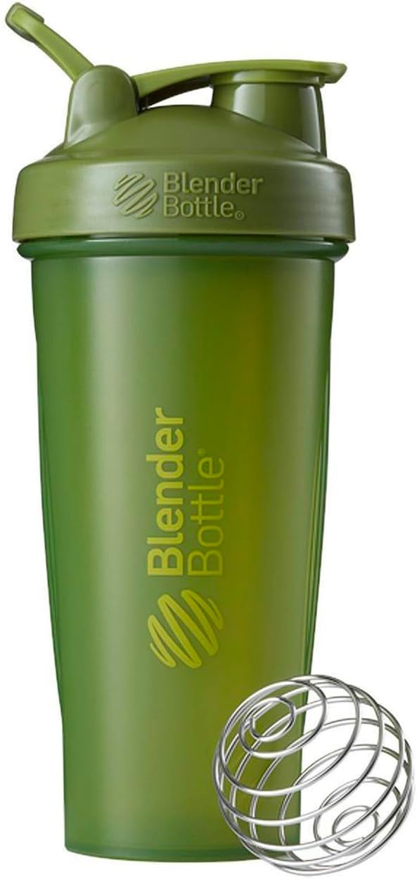 BlenderBottle Classic Loop Top Shaker Bottle, 28-Ounce, Full Color Black