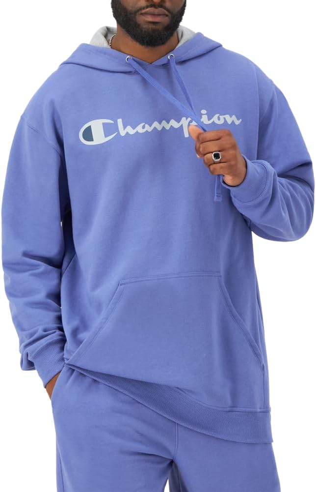 Champion mens Graphic Powerblend Fleece Hood Graphic Powerblend Fleece Hoodie