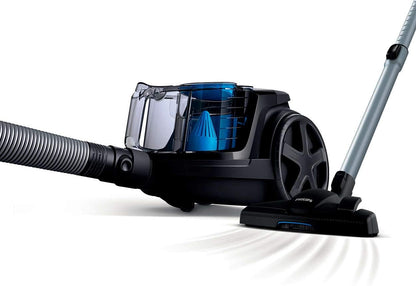 PHILIPS PowerPro Compact black: 1800W, 330W suction power, Power Cyclone 5 technology, integrated brush, HEPA filter, easy to empty dust bucket, 1.5L dust capacity FC9350/61