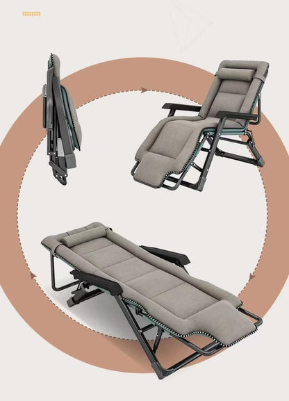 178 * 66 * 40Lunch Break Chair Office Folding Recliner Home Balcony Nap Bed Back Lazy Couch Camping Chair Beach Folding Chair