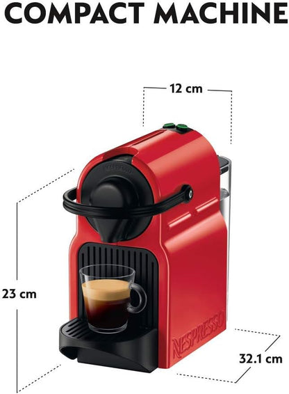 NESPRESSO Inissia C40 Red Bundle Coffee Machine- UAE Version