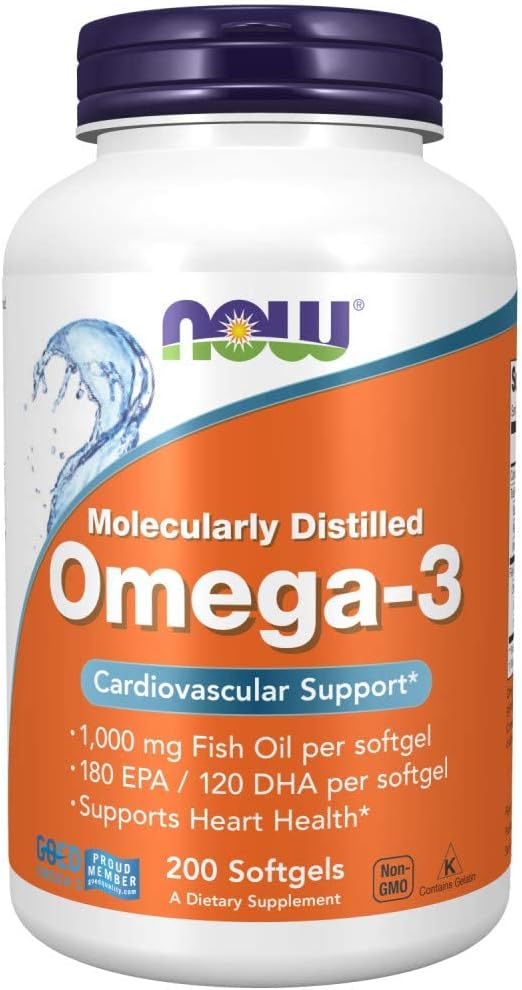 Now Foods, Omega-3, Cardiovascular Support, 200 Soft Gels