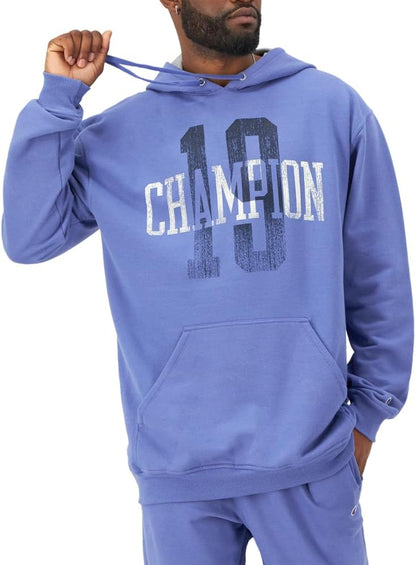 Champion mens Graphic Powerblend Fleece Hood Graphic Powerblend Fleece Hoodie