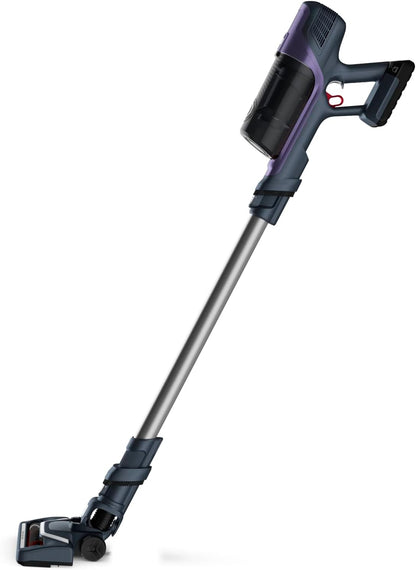 Tefal X-PERT 6.60, Cordless Stick Vacuum Cleaner, 0.55L Dust Container, Allergy Kit, 100 Watts, Purple/Grey, TY6837HO